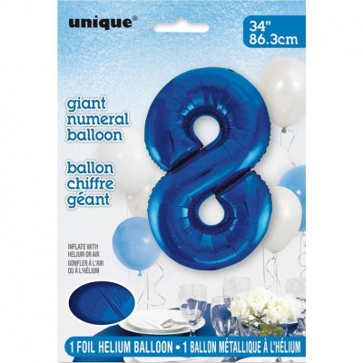 Foil number balloon 34"