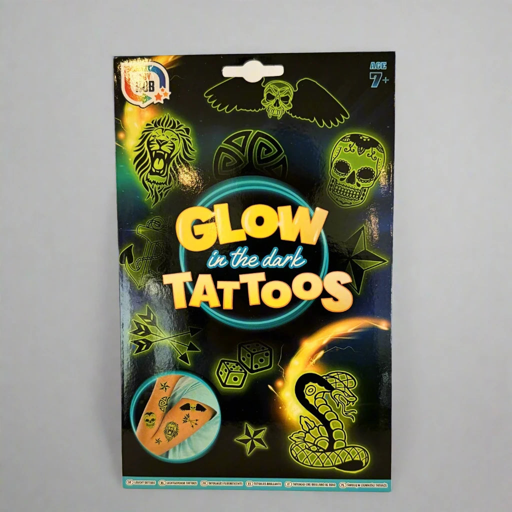 Glow in dark tattoos